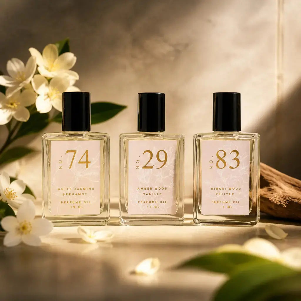 Natural Perfume Rollers with Essential Oils