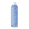 Blue sunscreen bottle with a white cap on a white background