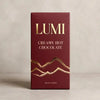 LUMI creamy hot chocolate package on a neutral background