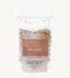 A package of Simple Mama Sitz Bath Calming Calendula, with visible natural botanicals inside a clear plastic bag.