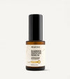 Simple Body Barrier Defense Serum with a yellow label for sensitive skin and step number 3 on the bottle on a white background. (AI)