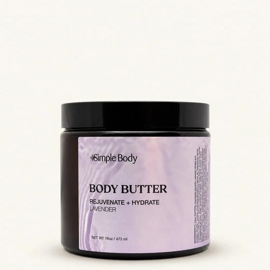 Simple Body - Body Butter for Dry and Cracked Skin Lavender 16oz (AI)