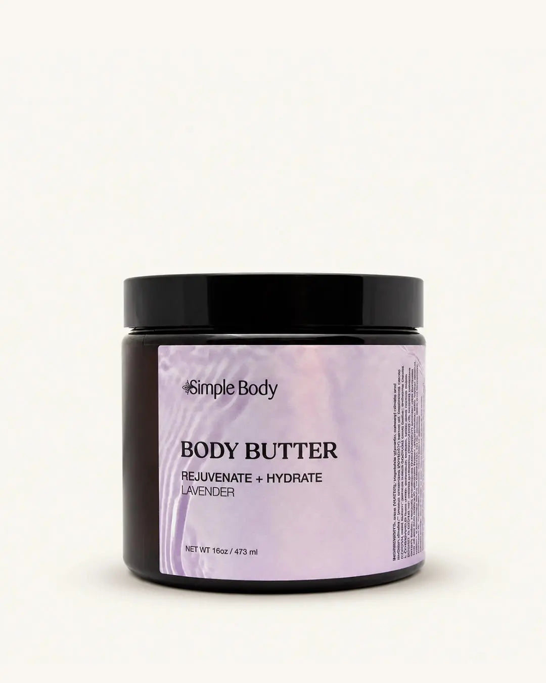 Simple Body - Body Butter for Dry and Cracked Skin Lavender 16oz (AI)