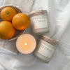 Signature Frosted Glass Soy Candle, Single Wick Riley And Wheat