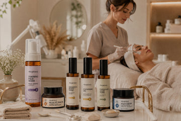 Holistic, natural skincare products for your treatment room—and <strong>real support for you.</strong>