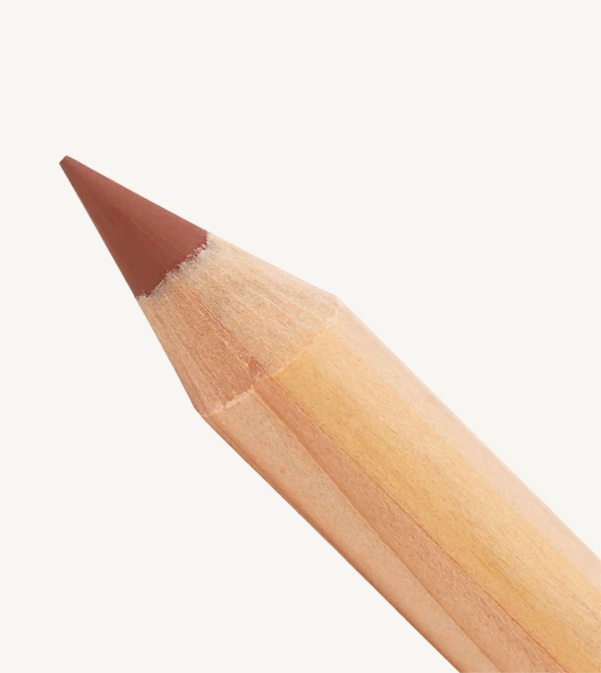 A closeup of a Lip Pencil by Pure Anada thats a warm brow-orange color.