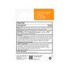 Drug facts label on a white background