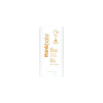 thinkbaby sunscreen bottle on a white background