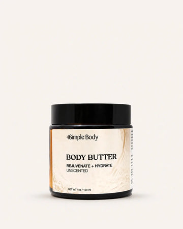Simple Body - Unscented Body Butter for Dry and Cracked Skin 4oz (AI)