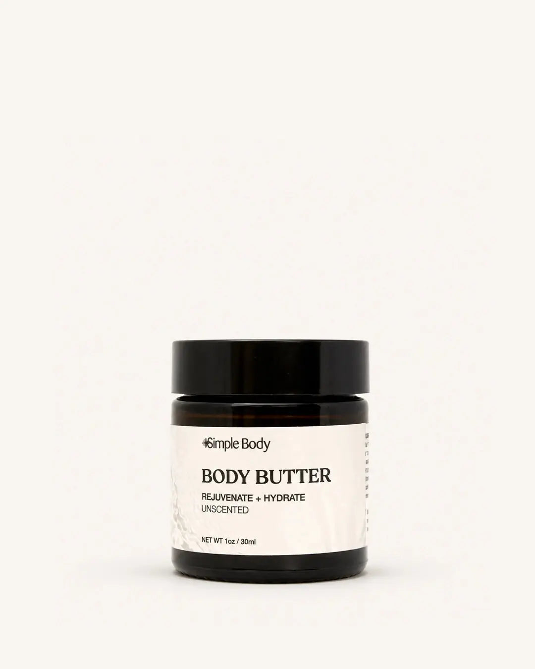 Simple Body - Unscented Body Butter for Dry and Cracked Skin 1oz (AI)