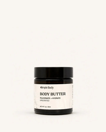 Simple Body - Unscented Body Butter for Dry and Cracked Skin 1oz (AI)