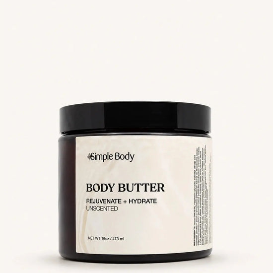 Simple Body - Unscented Body Butter for Dry and Cracked Skin 16oz (AI)