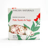 Thulisa Naturals Palo Santo & Sage shower steamers packaging with floral design
