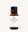 Bottle of Simple Body Frankincense Organic Essential Oil on a white background