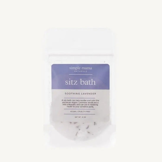 A photo of a travel packet of Sitz Bath in Soothing Lavender