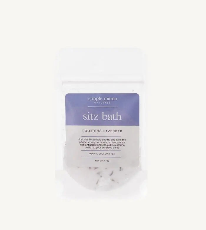 A photo of a travel packet of Sitz Bath in Soothing Lavender
