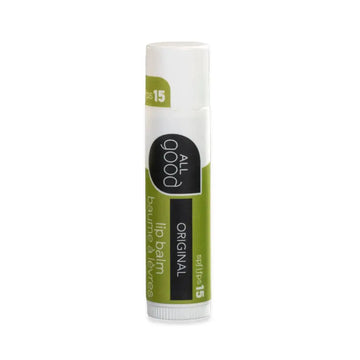 Original Lip balm stick with 'All Good' branding on a white background