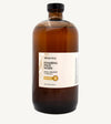Brown bottle of Simple Body foaming face wash refill in Chamomile for Calm and Balance and Soothing on a white background