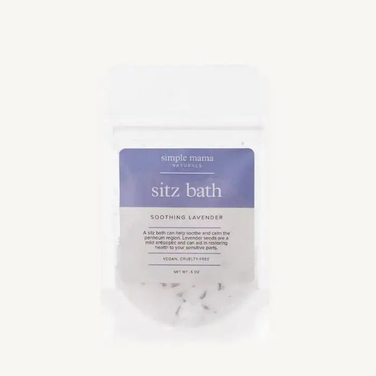 A photo of a travel packet of Sitz Bath in Soothing Lavender