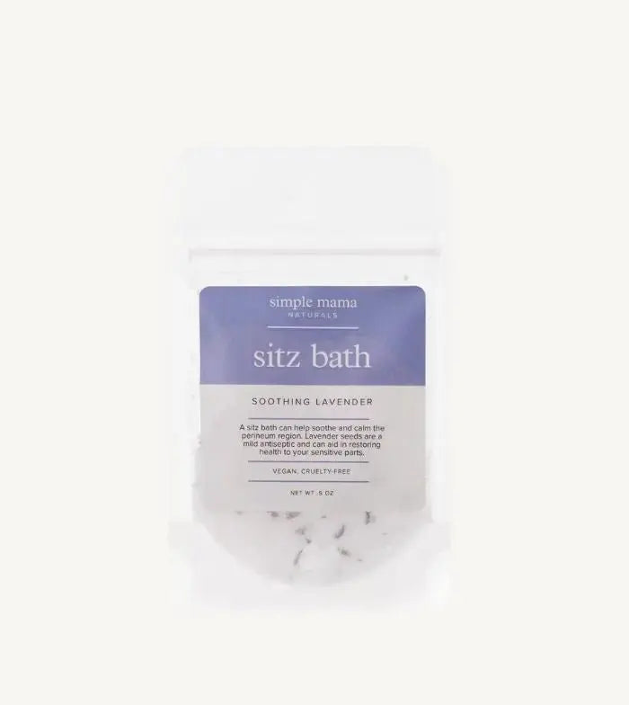 A photo of a travel packet of Sitz Bath in Soothing Lavender