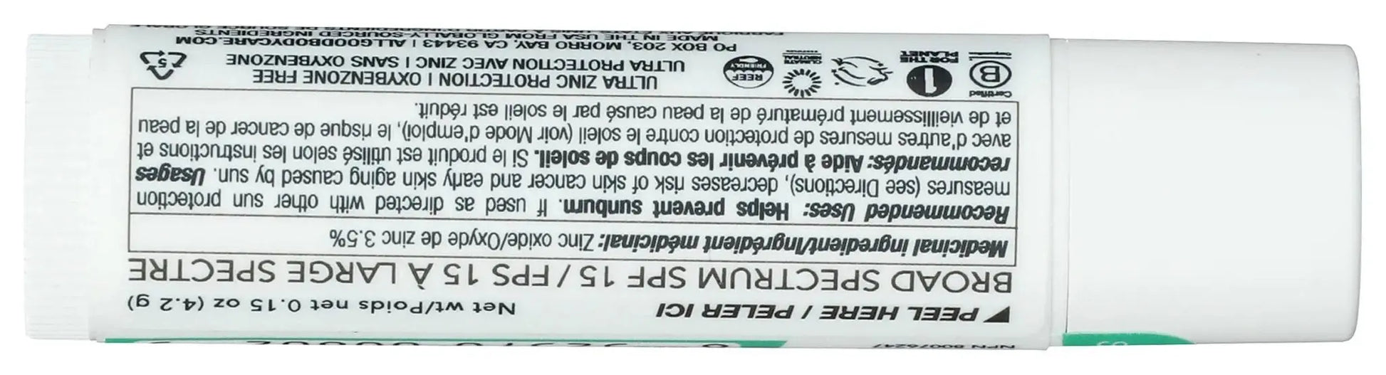 Spearmint SPF15 Lip Balm All Good Body Care