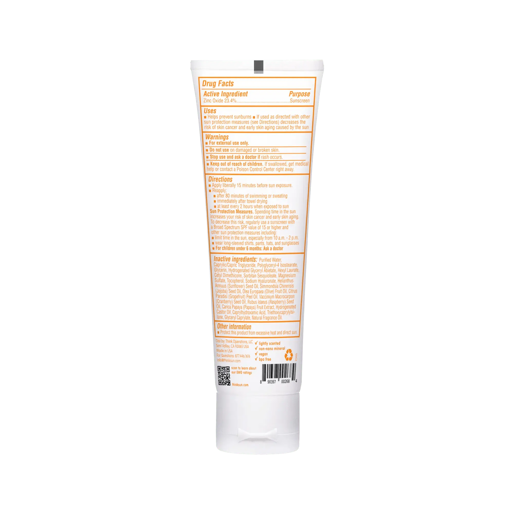 Think Baby Sunscreen Lotion, EWG Rated #2 Think
