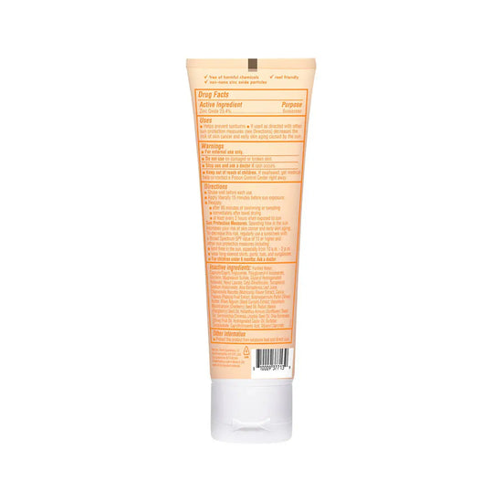 Tube of Think Baby Sensitive sunscreen with text on a white background