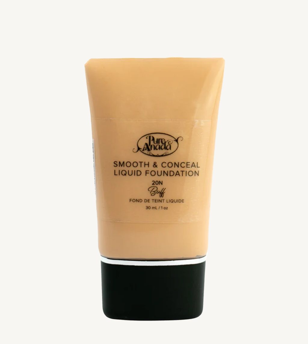 A photo of Liquid Foundation by Pure Anada in a Buff color