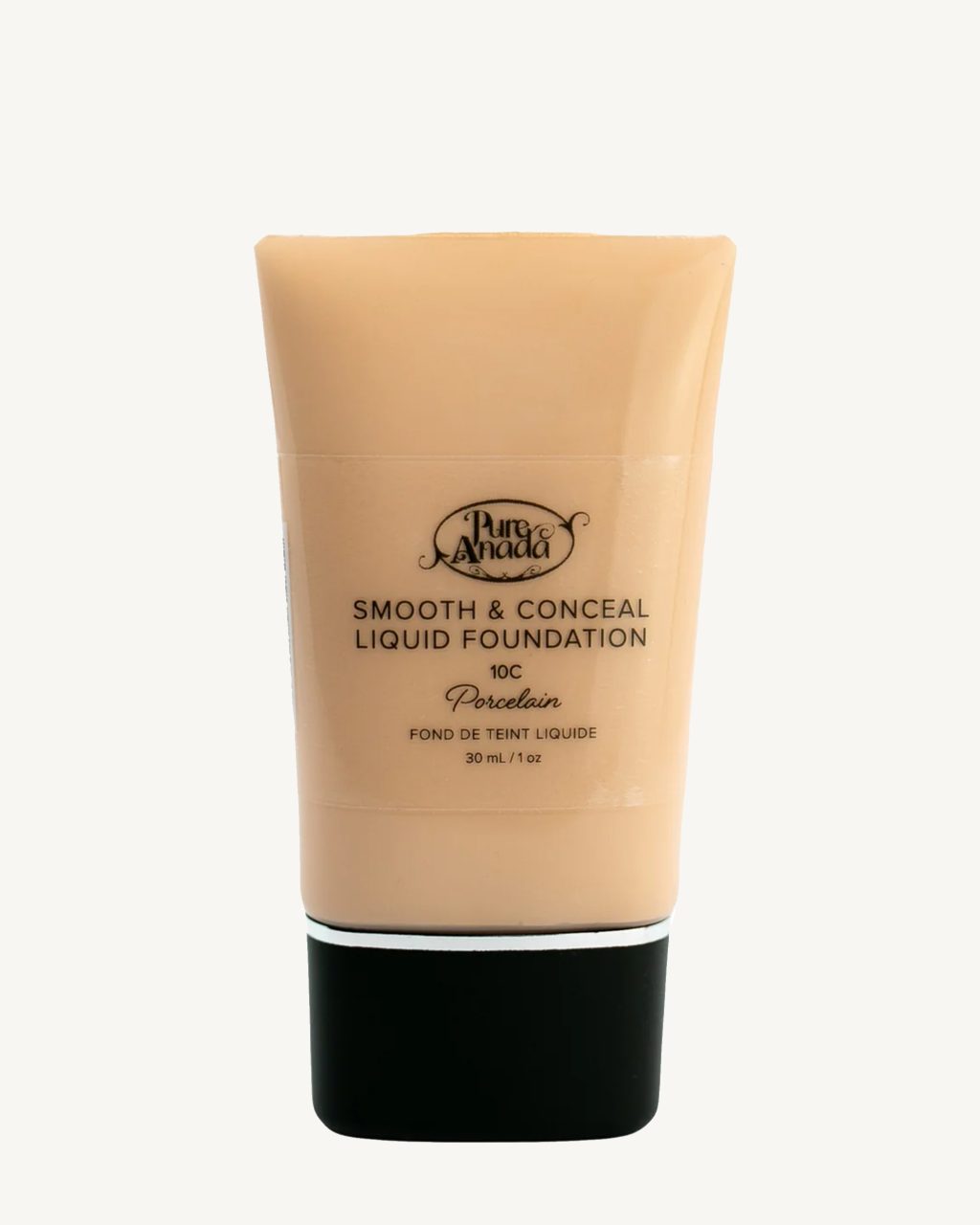 A photo of a liquid foundation named porcelain by Pure Anada