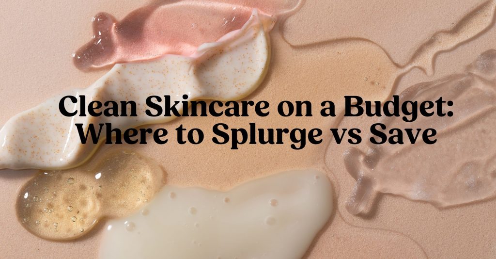 A photo of many different textures of skincare product swatches