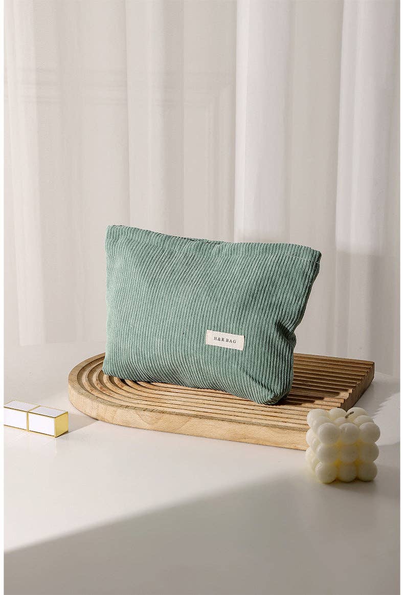 Corduroy Cosmetic Bag